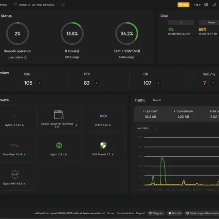 Jasa Instalasi Web Server Linux (aaPanel) + Setup Website Sampai Publish