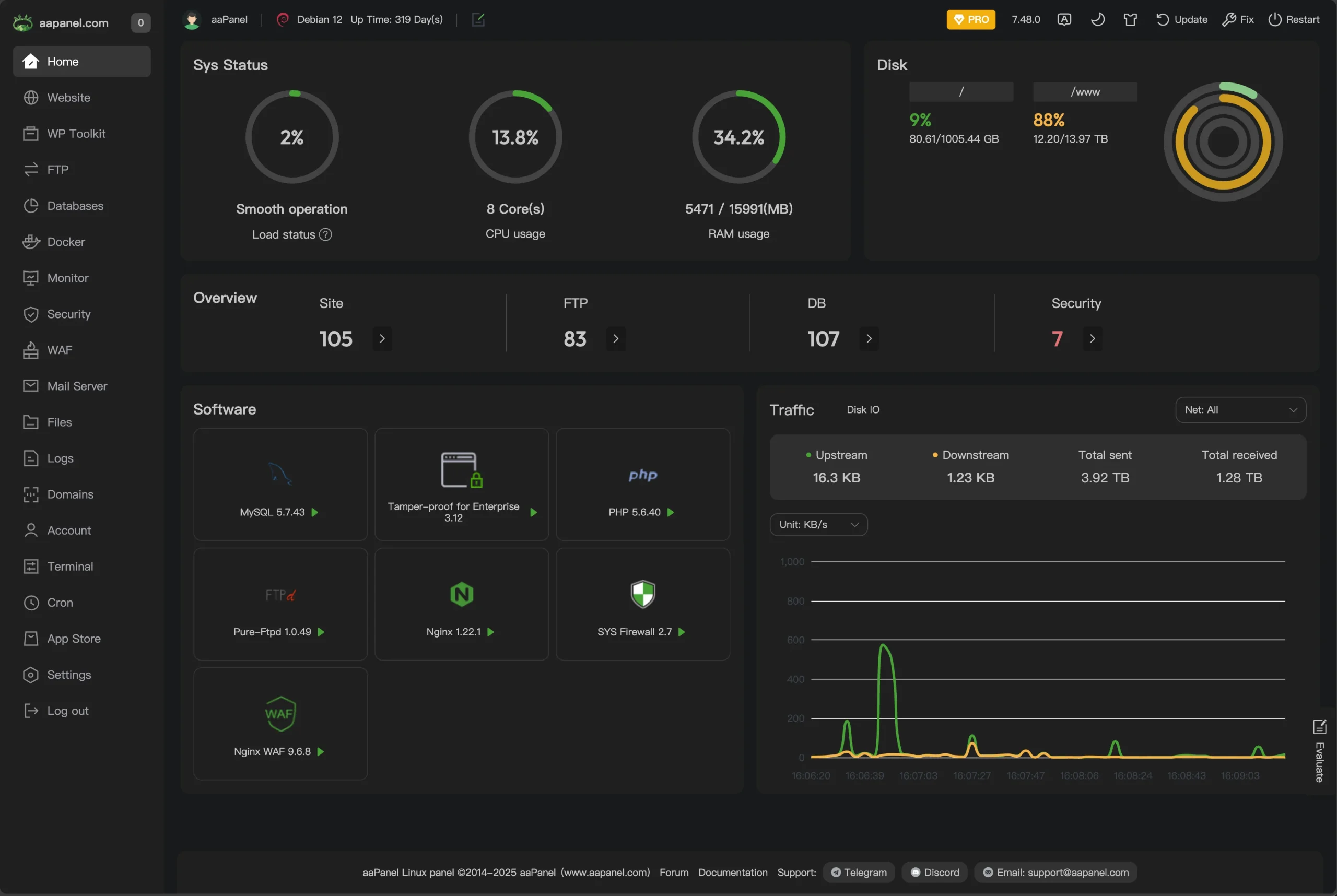 Jasa Instalasi Web Server Linux (aaPanel) + Setup Website Sampai Publish